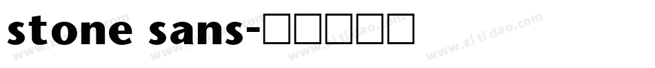 stone sans字体转换